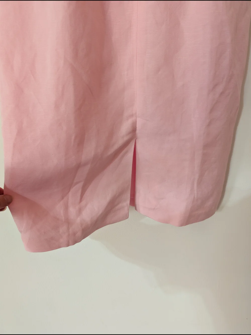 New Ann Taylor Pink Linen Blend Halter Sheath Dress Size 0P 0 Petite Preppy